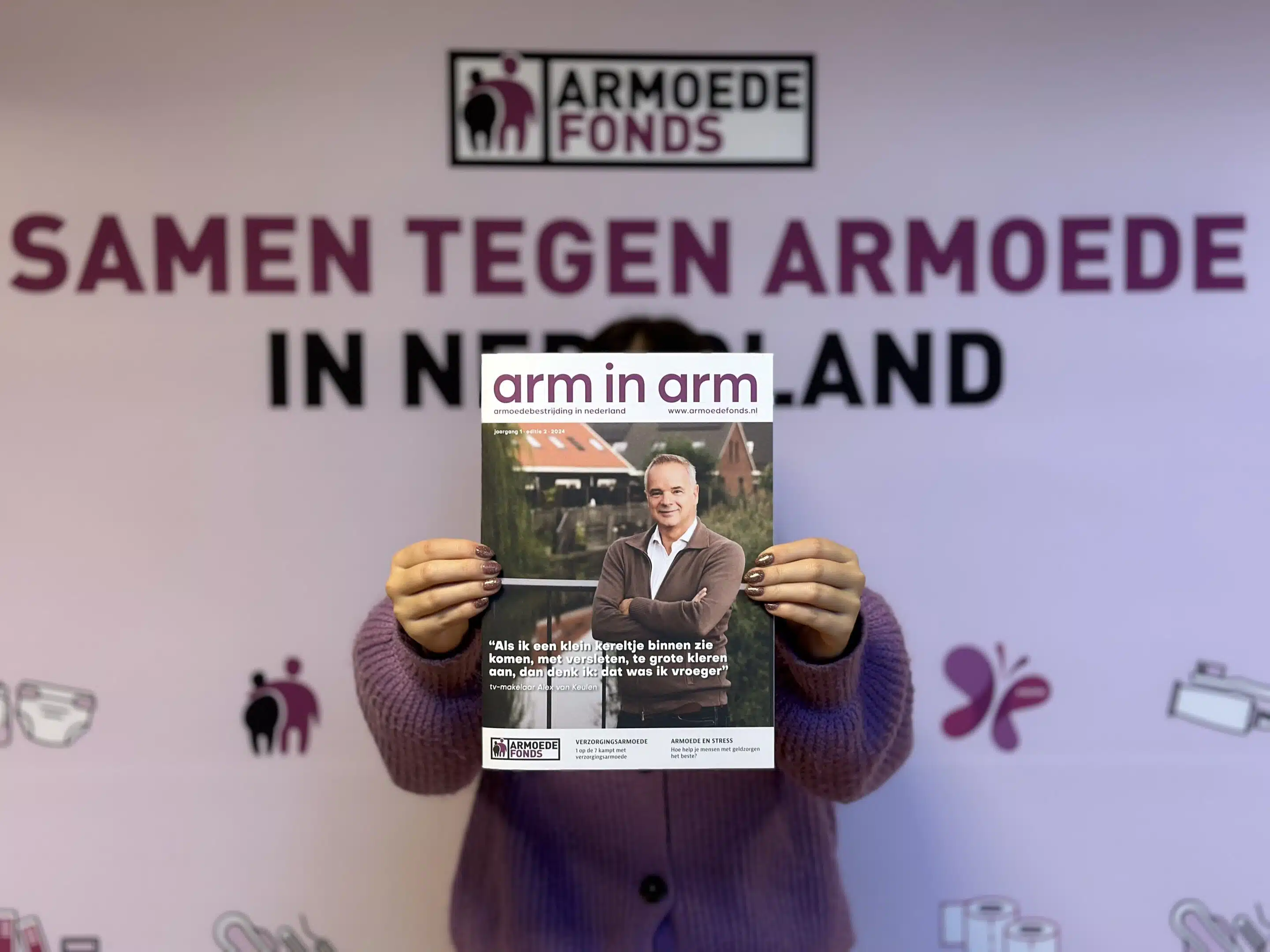 Arm in Arm 2 Magazine Arm in Arm met op de cover tv-makelaar Alex van Keulen