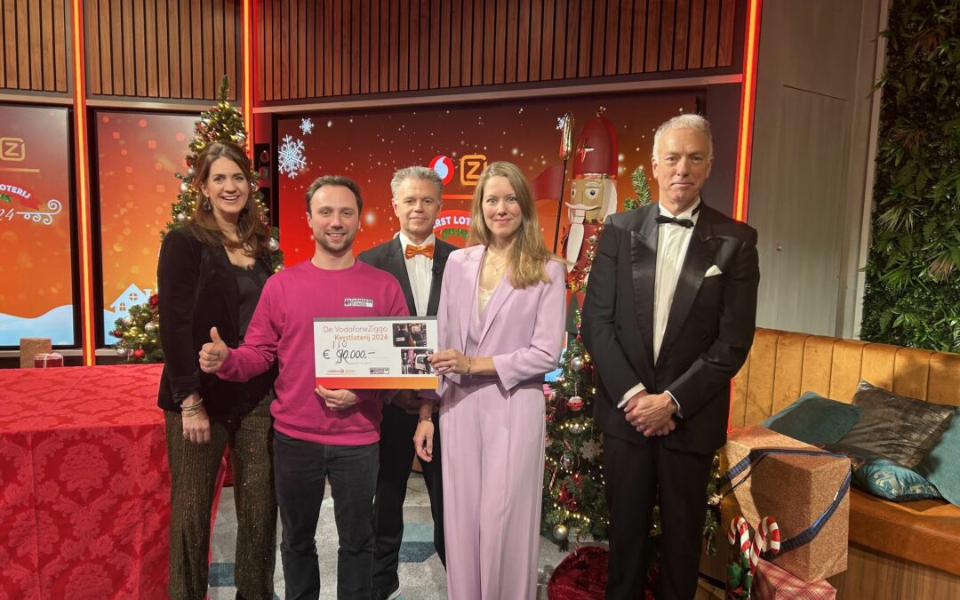 VodafoneZiggo doneert de opbrengst van hun kerstloterij  